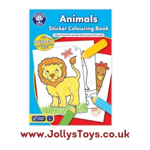 Animals Colouring Book with Stickers